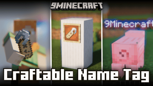 Craftable Name Tag Mod (1.21.1, 1.20.1) – Crafting Recipe For Name Tags Thumbnail