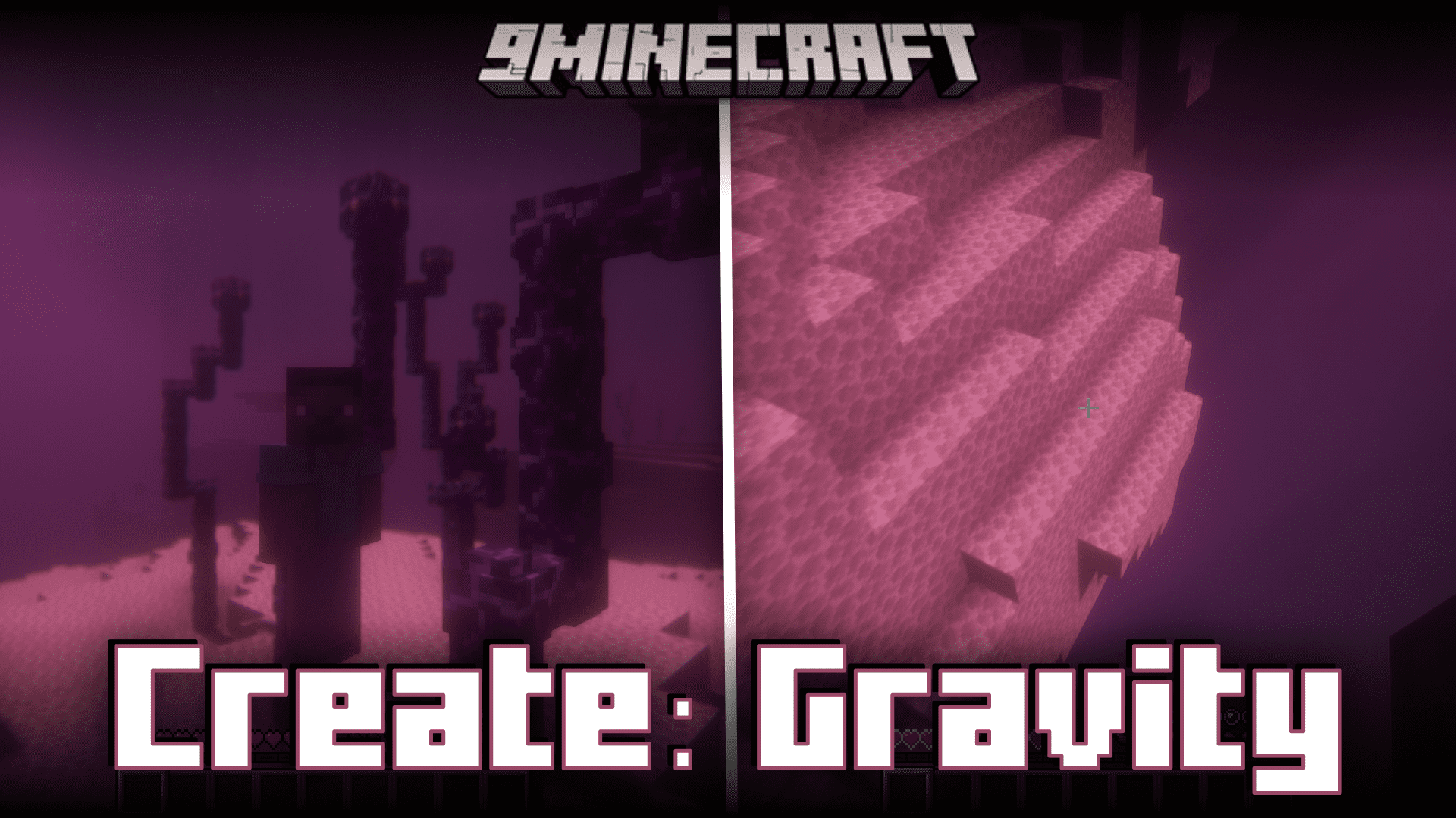 Create: Gravity Mod (1.20.1, 1.19.2) - Moon Gravity In The End 1