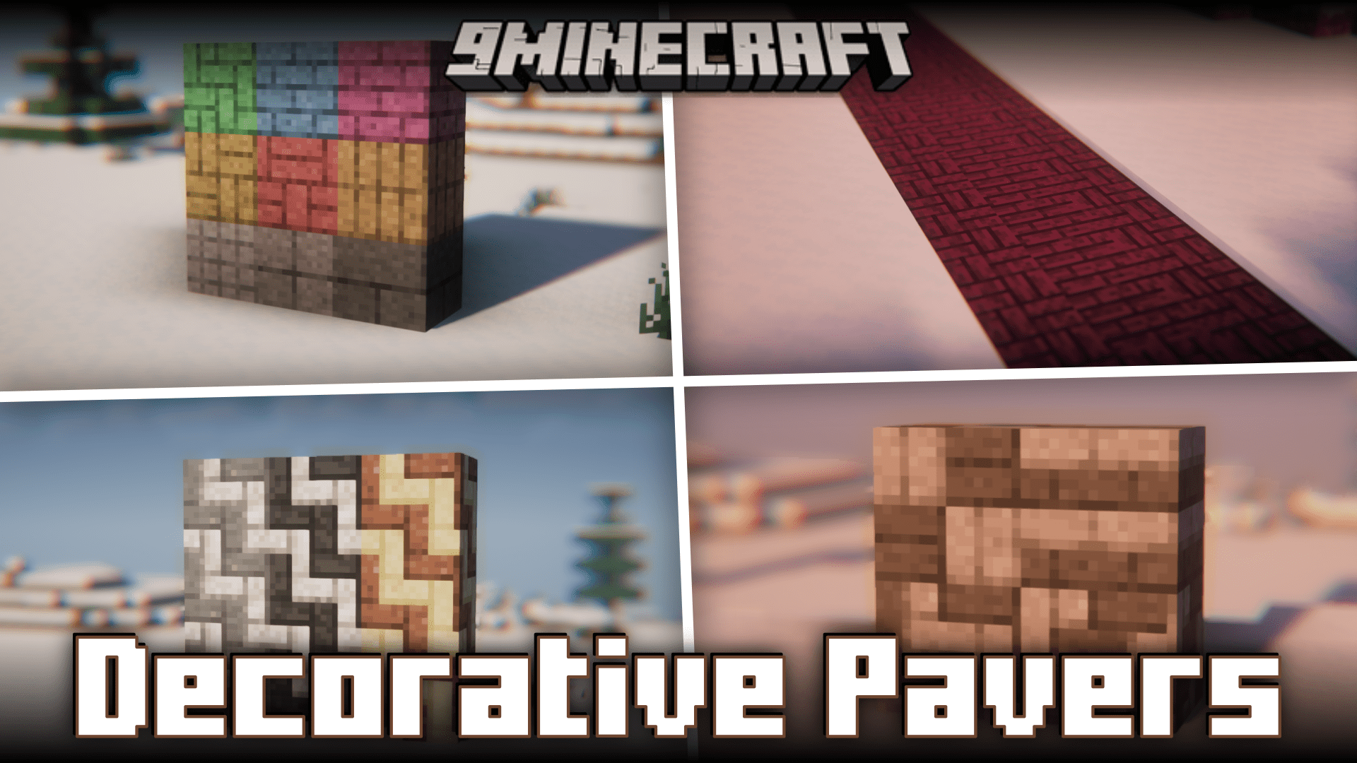 Decorative Pavers Mod (1.21, 1.20.1) - 100+ Pavement/Floor Blocks 1