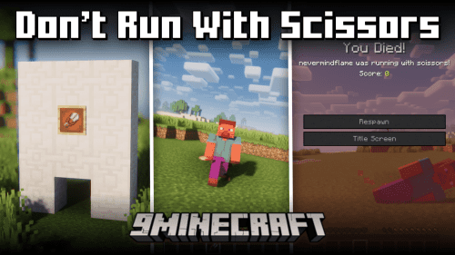 Don’t Run With Scissors Mod (1.20.4, 1.18.2) – Damage For Running With Shears Thumbnail