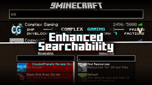 Enhanced Searchability Mod (1.20.4, 1.18.2) – Adds Search Bar Wherever Necessary Thumbnail