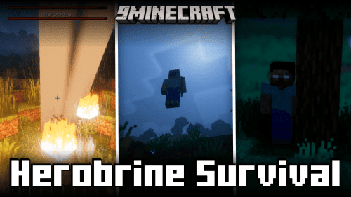 Herobrine Survival Mod (1.20.1, 1.19.4) – Herobrine Is Back! Thumbnail