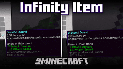 Infinity Item Mod (1.20.4, 1.19.4) – Highest Enchantment Levels & Items Thumbnail