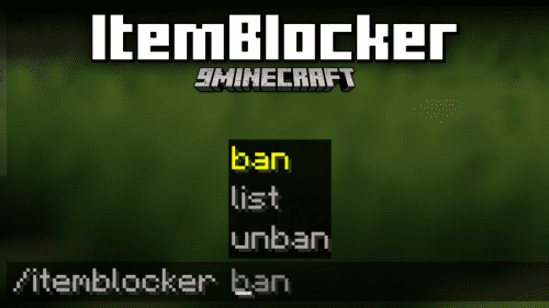 ItemBlocker Mod (1.20.2, 1.19.2) – Ban Specific In-Game Items Thumbnail