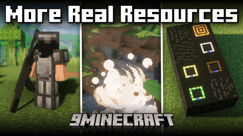 More Real Resources Mod (1.20.1, 1.19.4) – Industrial Mod Thumbnail