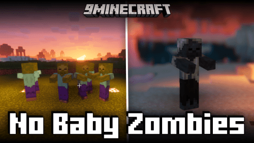 No Baby Zombies Mod (1.20.4, 1.19.2) – Prevents Baby Zombies From Spawning Thumbnail