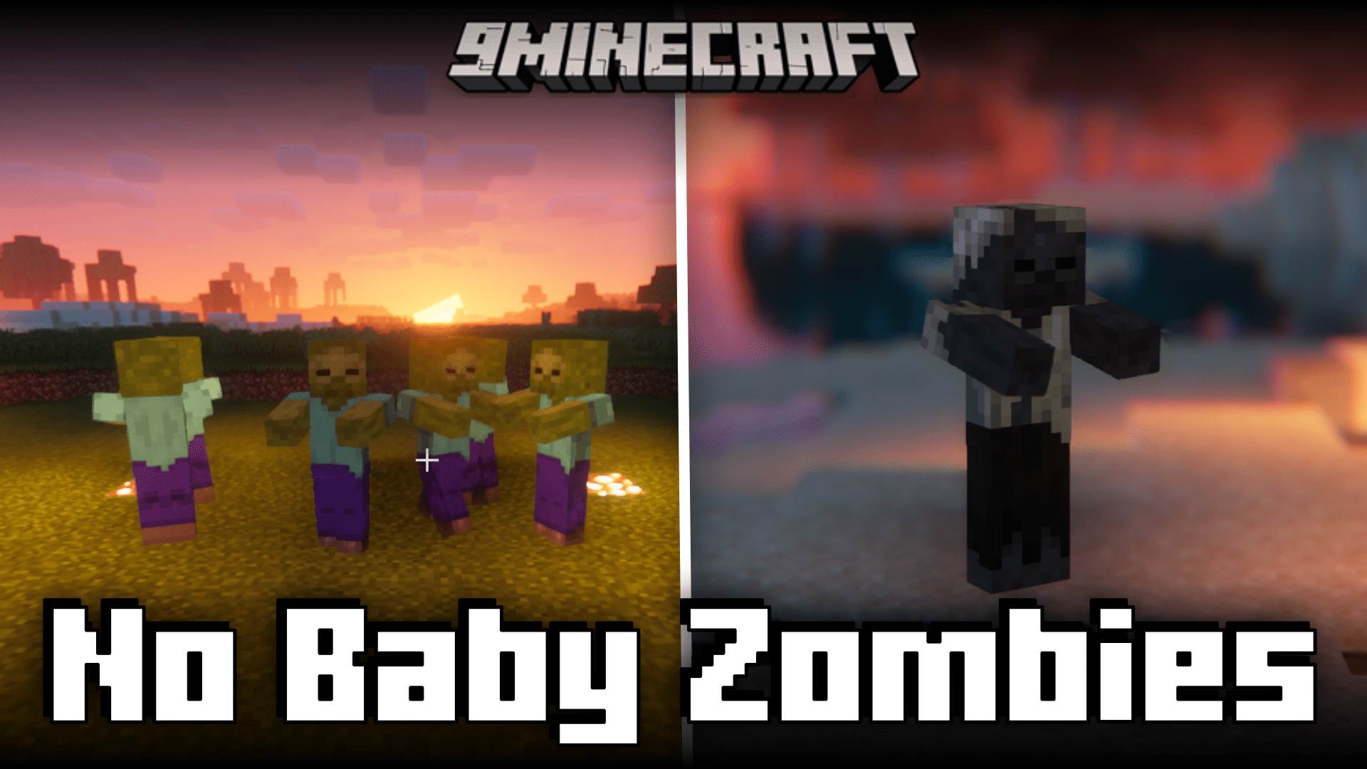 No Baby Zombies Mod (1.20.4, 1.19.2) - Prevents Baby Zombies From Spawning 1