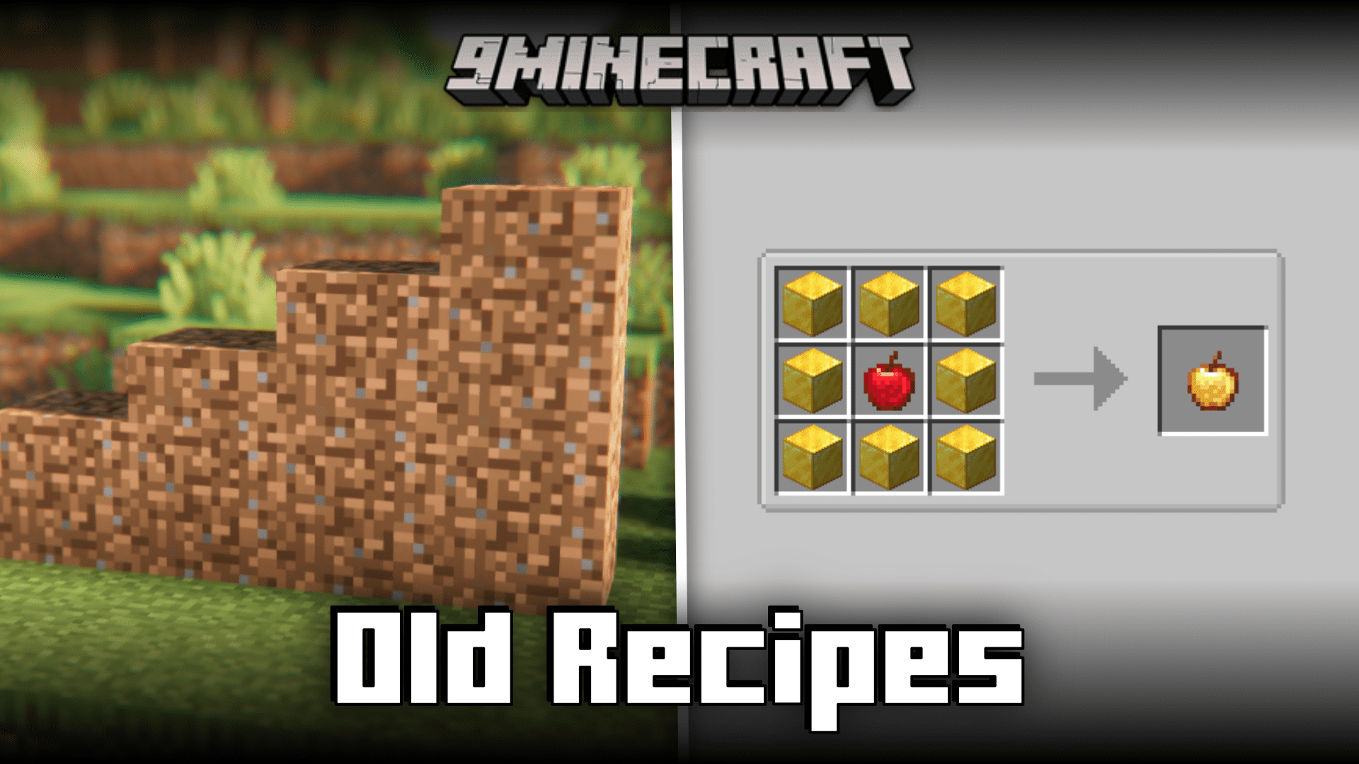 Old Recipes Mod (1.20.1) - Dirt Slabs & Enchanted Golden Apples 1