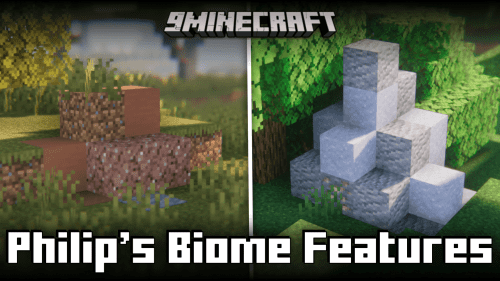 Philip’s Biome Features Mod (1.21.1, 1.20.1) – Minimal Biome Detailing Thumbnail