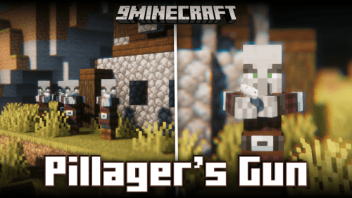 Pillager’s Gun Mod (1.20.1, 1.19.2) – Firearm Equipped Pillagers Thumbnail