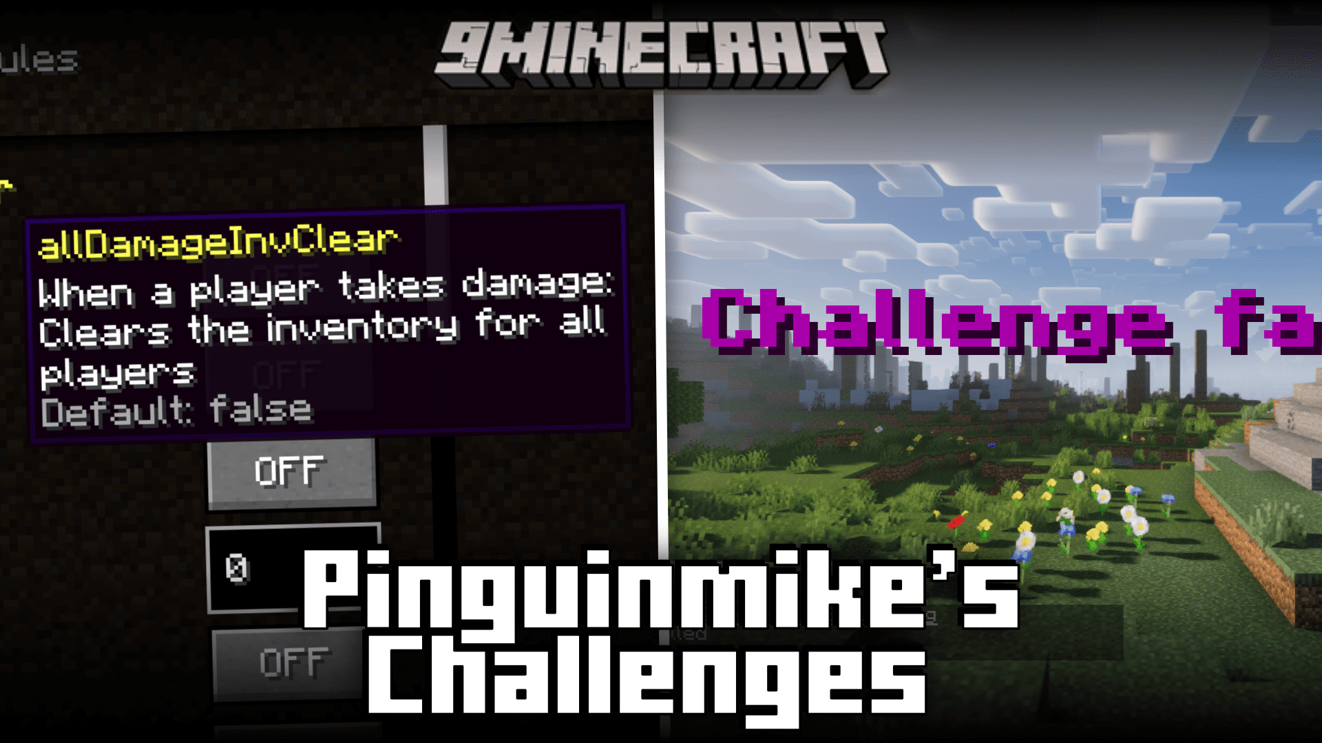 Pinguinmike's Challenges Mod (1.20.4, 1.19.2) - Make Your Survival Game Harder! 1