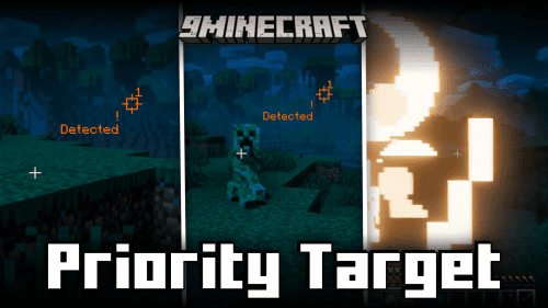 Priority Target Mod (1.20.4, 1.19.2) – Warning For Mobs Behind You Thumbnail