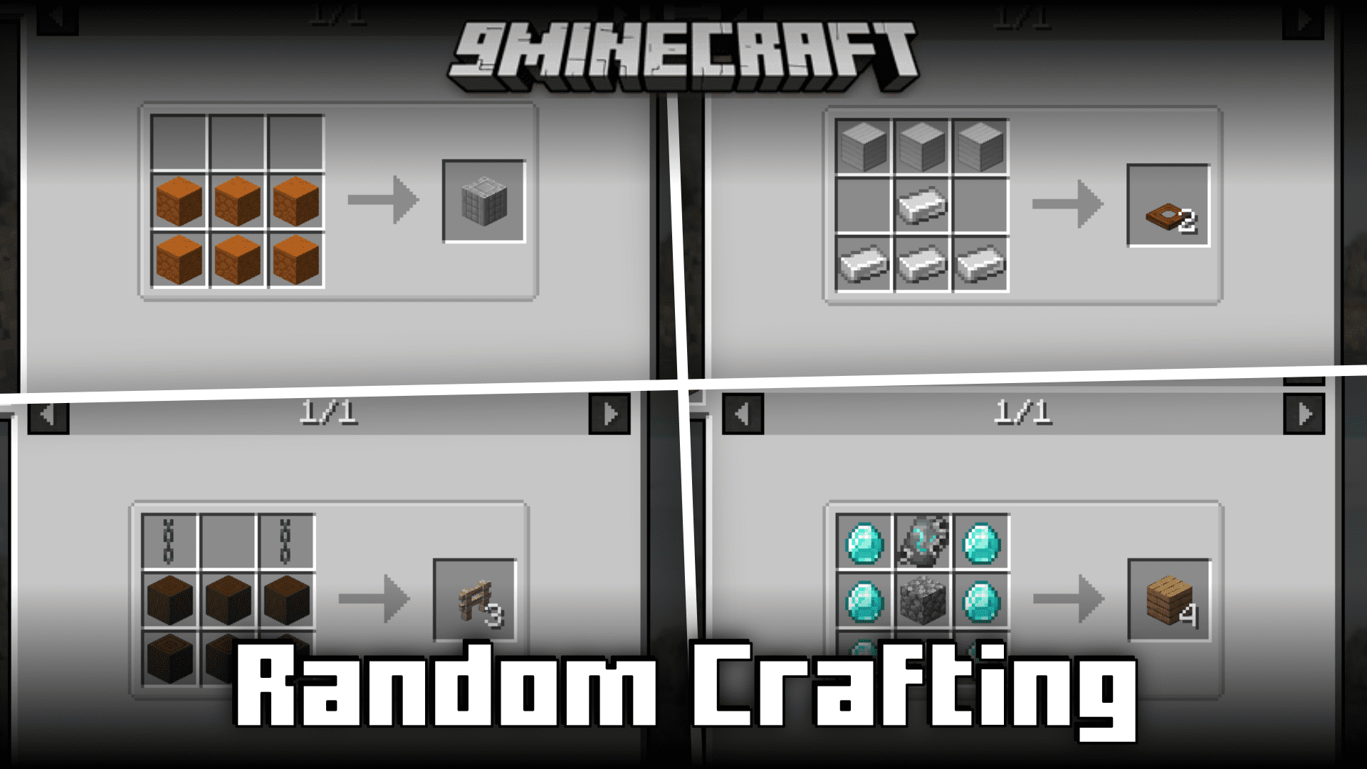 Random Crafting Mod (1.20.1, 1.19.4) - Mixed Up Crafting Recipes 1