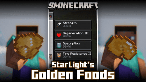 StarLight’s Golden Foods Mod (1.20.1, 1.19.4) – All Food Is Now Golden Thumbnail