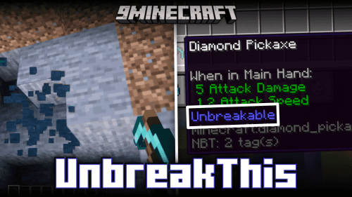 UnbreakThis Mod (1.20.2, 1.19.4) – Unbreakable Item Command Thumbnail