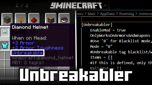 Unbreakabler Mod (1.20.2, 1.19.4) – Unbreakable Tools, Weapons & Armor Thumbnail