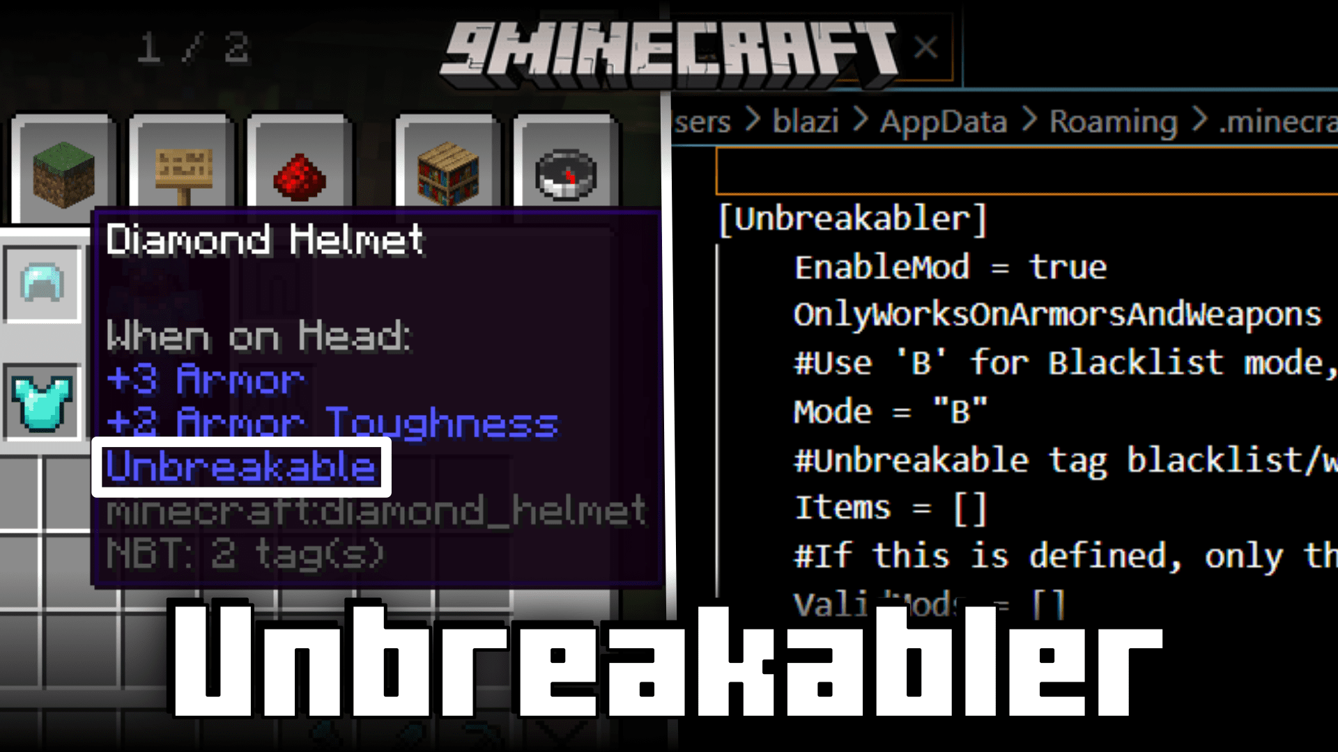 Unbreakabler Mod (1.20.2, 1.19.4) - Unbreakable Tools, Weapons & Armor 1