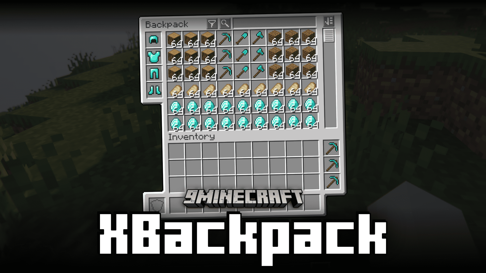 XBackpack Mod (1.21.1, 1.20.1) - Increased Inventory Space 1