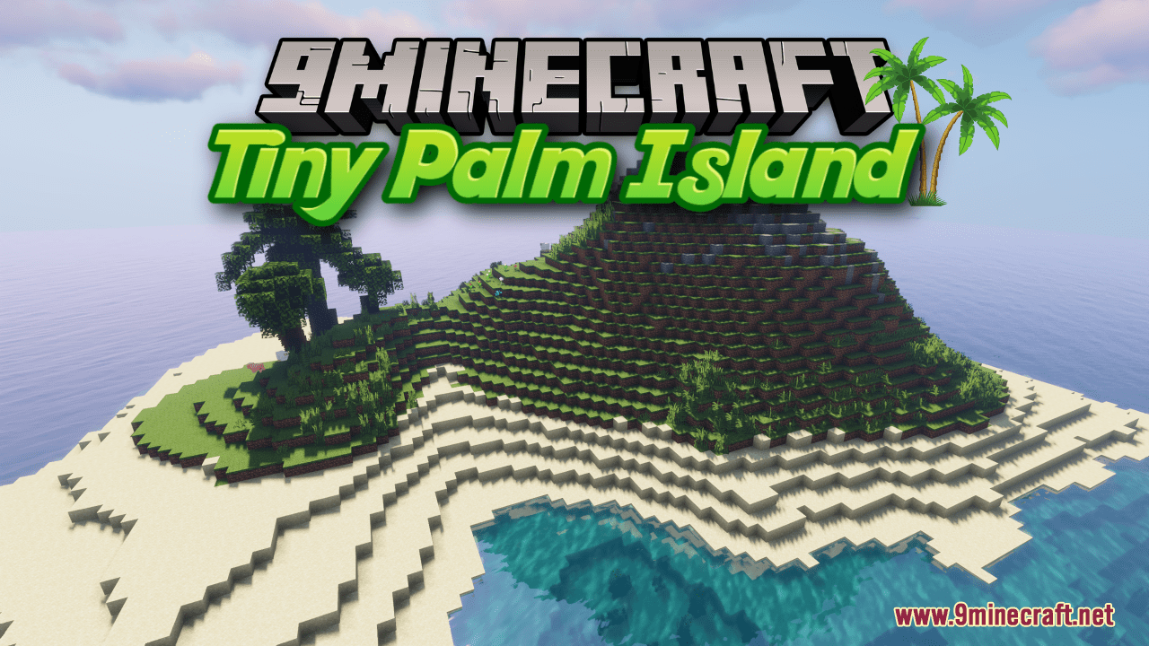 Tiny Palm Island Map (1.21.1, 1.20.1) - Ocean and Sun 1