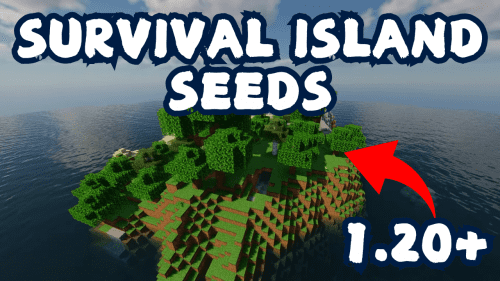 Top 5 Best New Survival Island Seeds For Minecraft (1.20.6, 1.20.1) – Java/Bedrock Edition Thumbnail
