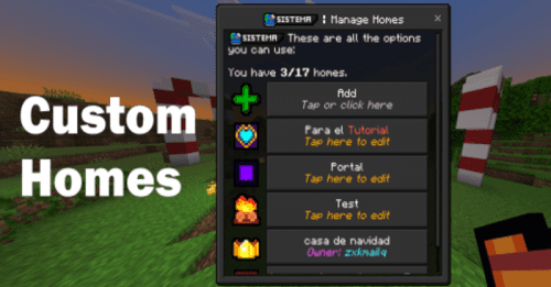 UAssist Homes Addon (1.20) – MCPE/Bedrock Custom Homes Mod Thumbnail