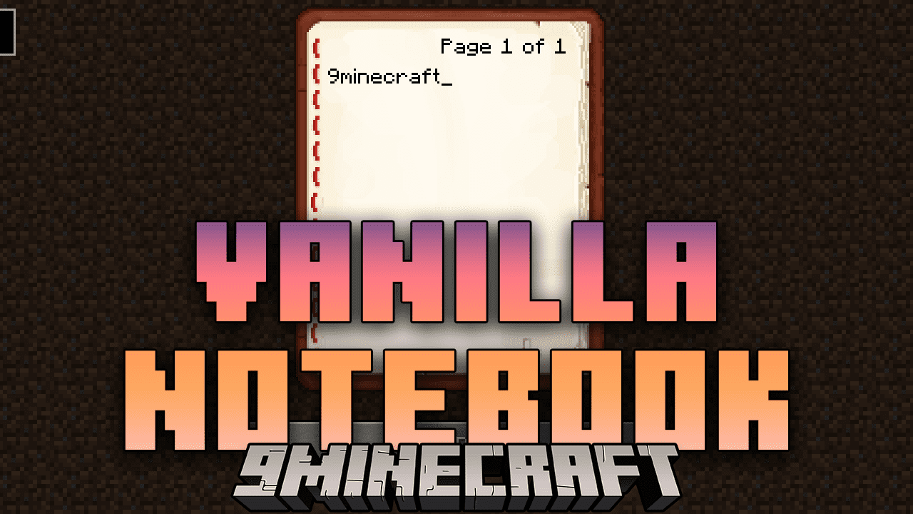 Vanilla Notebook Mod (1.21, 1.20.1) - Write Your Minecraft Story 1