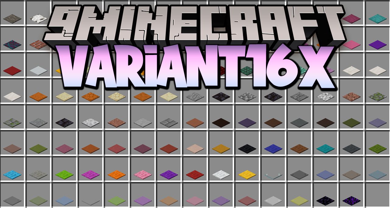 Variant16x Mod (1.17.1, 1.16.5) - New Variants of Blocks 1