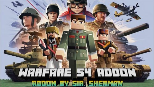 Warfare 54 Addon (1.19) – MCPE/Bedrock World War II Mod Thumbnail