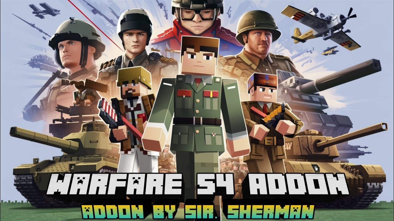 Warfare 54 Addon (1.19) - MCPE/Bedrock World War II Mod 1