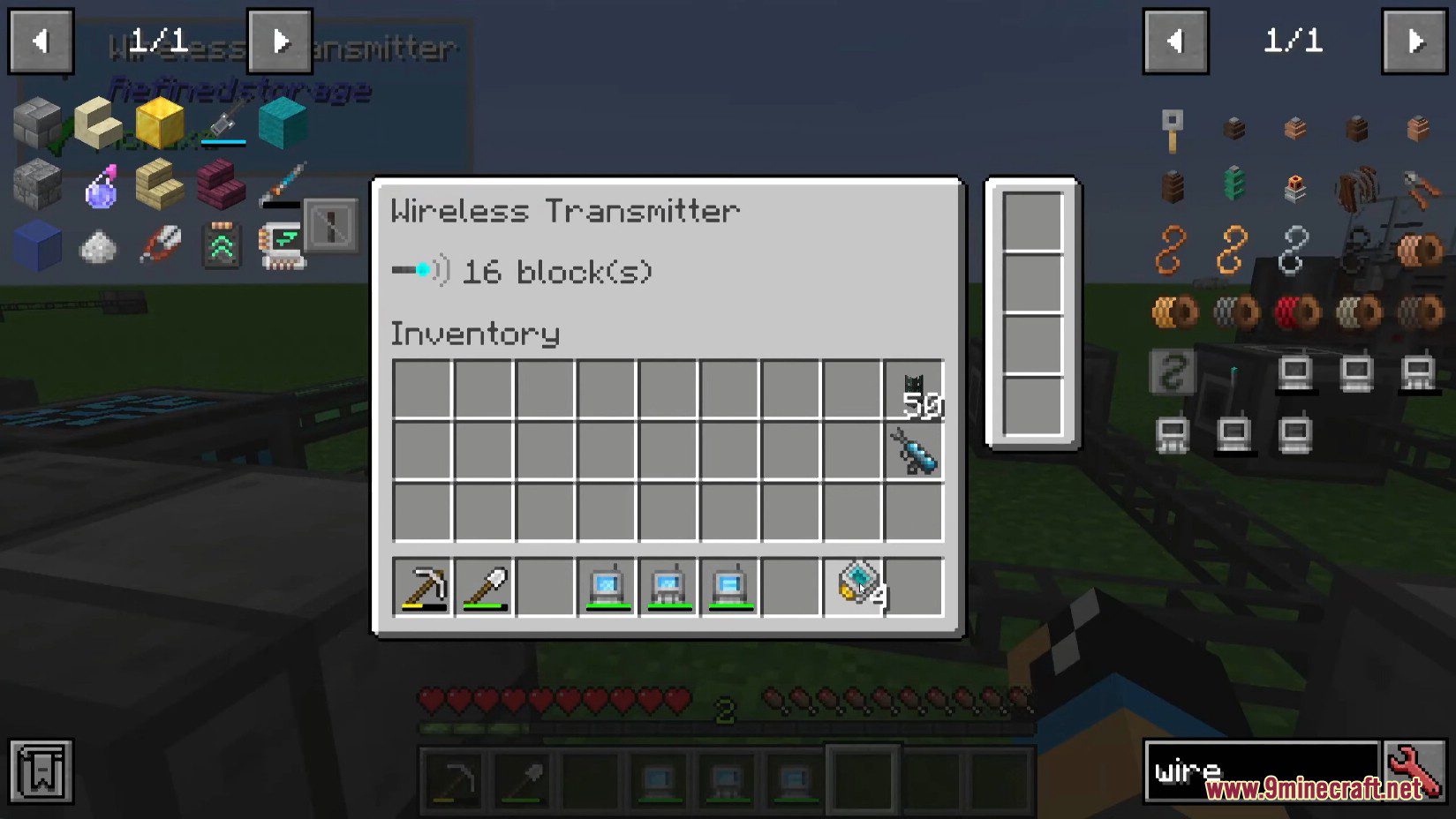 Wireless Crafting Grid Mod (1.10.2) - Wireless Version of Refined Storage Grid Block 11