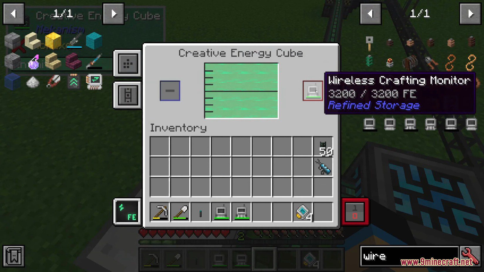 Wireless Crafting Grid Mod (1.10.2) - Wireless Version of Refined Storage Grid Block 5