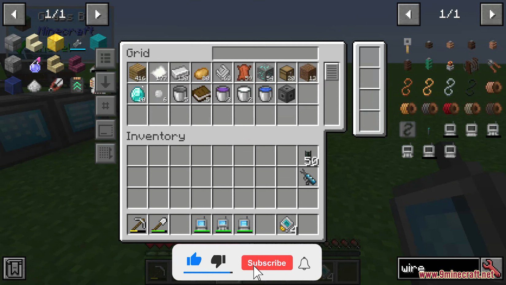 Wireless Crafting Grid Mod (1.10.2) - Wireless Version of Refined Storage Grid Block 7