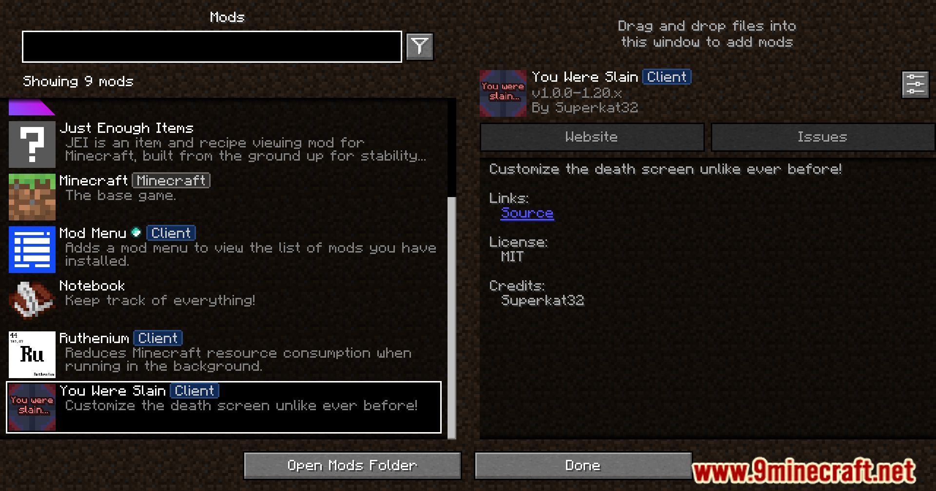 You Were Slain Mod (1.20.6, 1.20.1) - From Death to Respawn 2