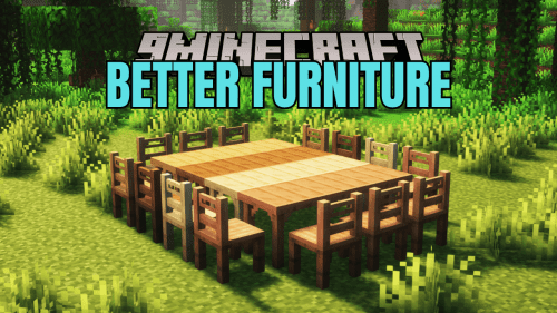 Better Furniture Mod (1.21, 1.20.4) – Tables, Chairs, and Stools Thumbnail