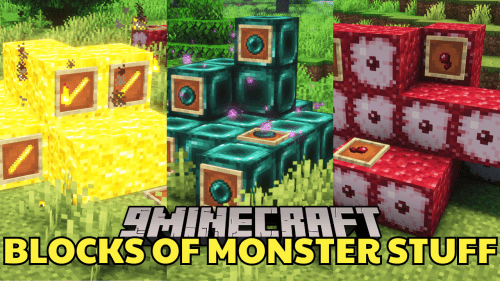 Blocks Of Monster Stuff Mod (1.20.6, 1.20.4) – Standard Compacting Recipes Thumbnail