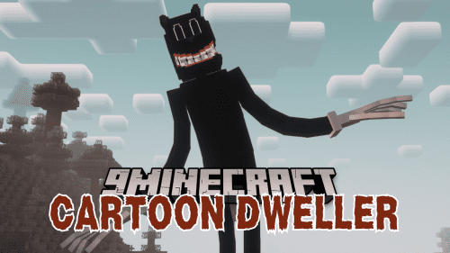 Cartoon Dweller Mod (1.20.1, 1.19.2) – Frightened Cartoon Cat Thumbnail