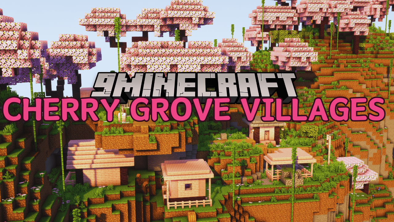 Cherry Grove Villages Mod (1.21, 1.20.1) - Vanilla Structure Designed Village 1