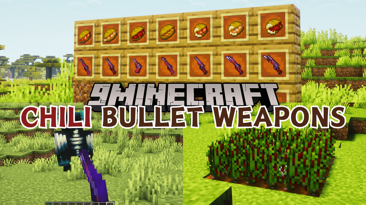 Chili Bullet Weapons Mod (1.20.4, 1.20.1) - Chili Peppers 1