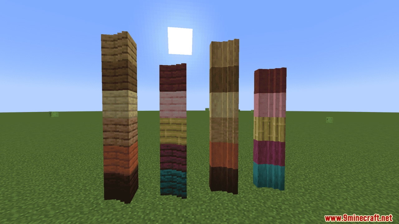 Decorative Wooden Lattices Mod (1.20.4, 1.19.2) - A Wide Variety of 90 Different Wooden Lattice Models 12