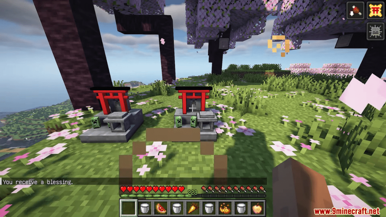 Japanese Altar Mod (1.20.4, 1.20.1) - Blessings or Decorative Piece 3