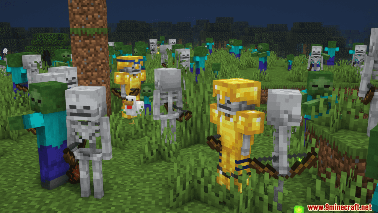 Mob Armor Trims Mod (1.21.1, 1.20.1) - Mobs Spawned with Armor Trims 2