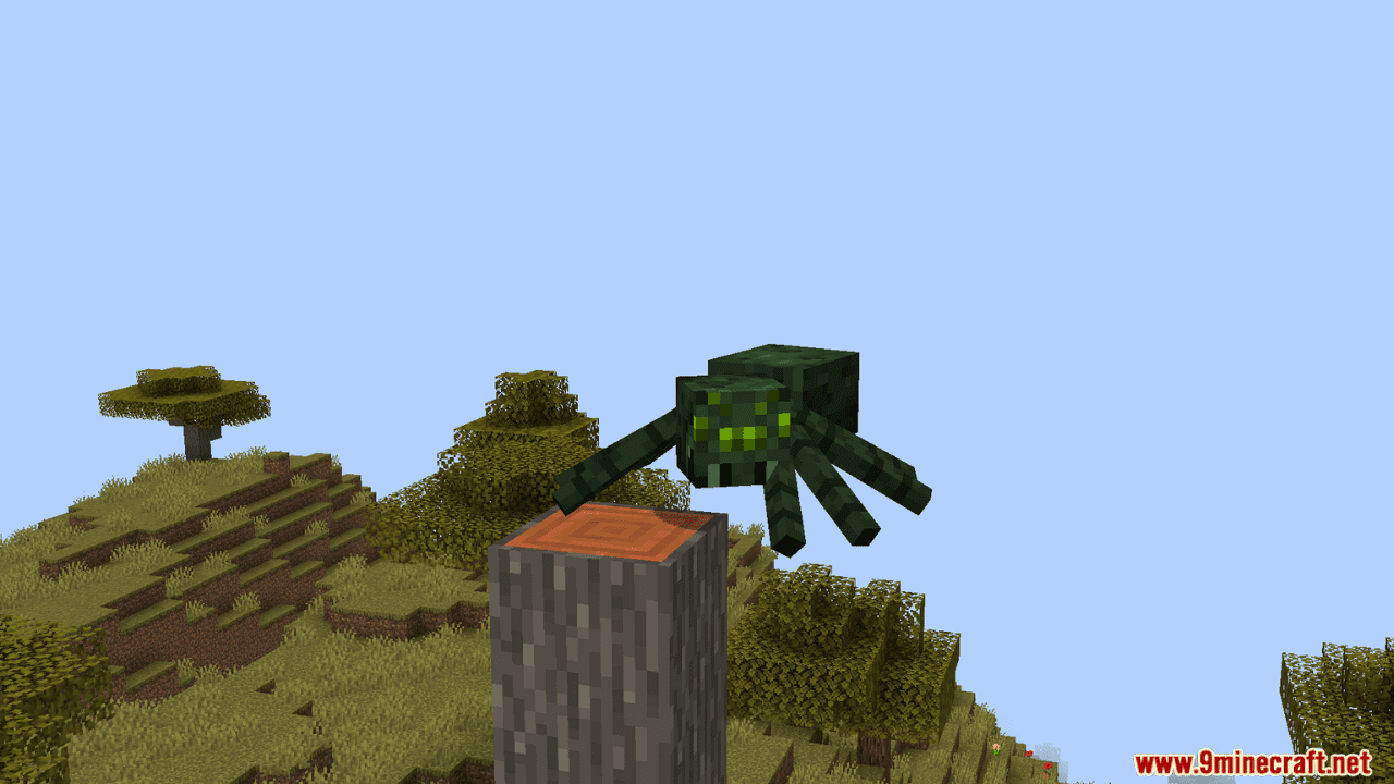 Nebulus New Spiders Mod (1.20.4, 1.20.1) - 17 New Types of Spiders 5