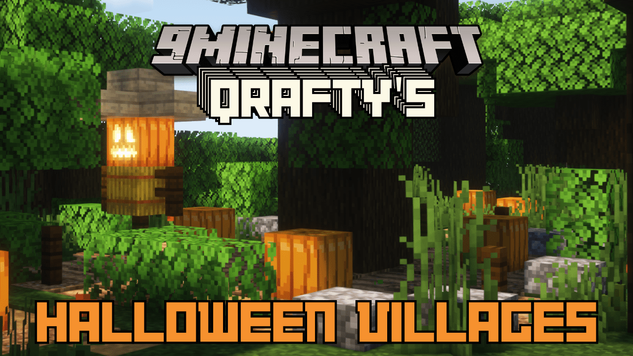 Qrafty's Halloween Villages Mod (1.20.6, 1.20.4) - Explore Pumpkin Farms, Ruins 1