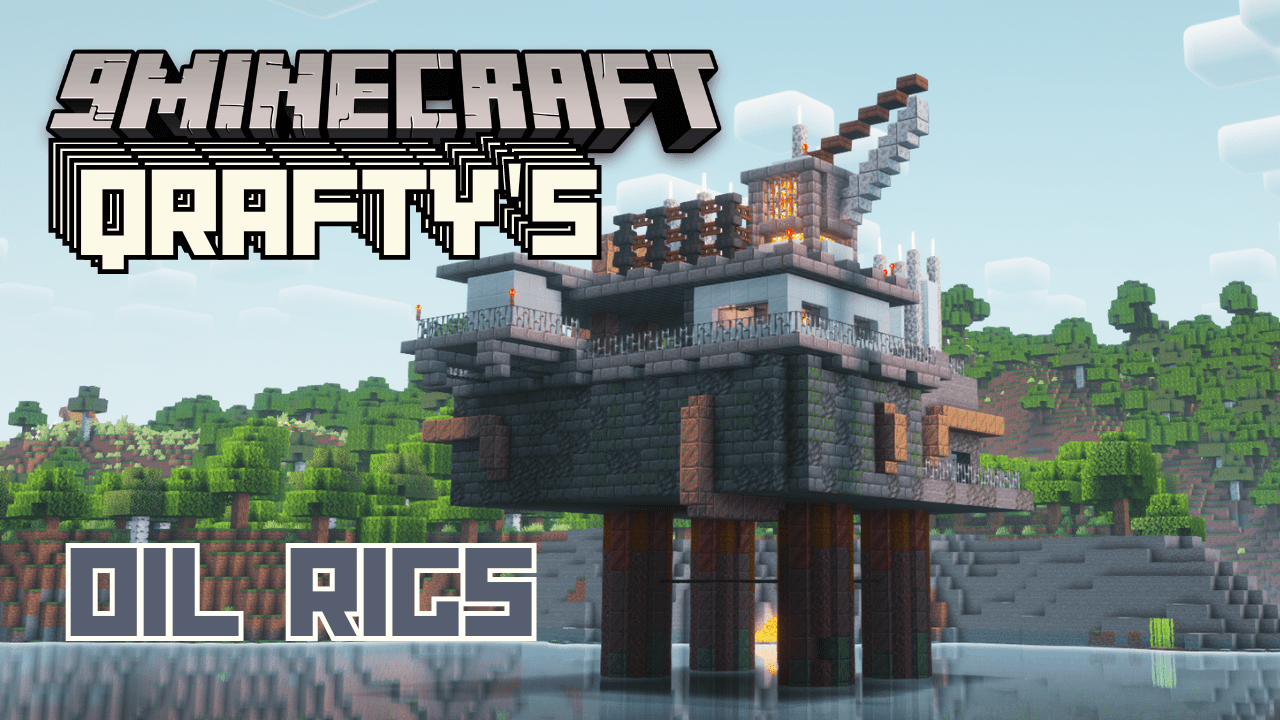 Qrafty's Oilrigs Mod (1.20.6, 1.20.4) - Oceanic Oilrigs 1