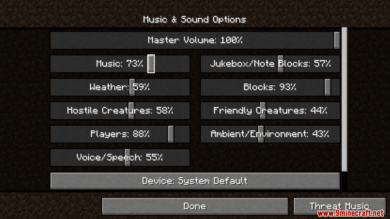 Threat Music Mod (1.21.1, 1.20.1) - Rain World Music 3