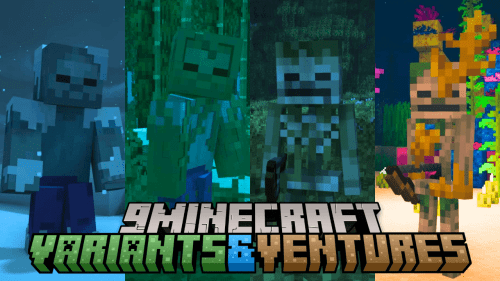 Variants and Ventures Mod (1.21.1, 1.20.1) – Mob Variants Thumbnail