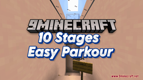 10 Stages Easy Parkour Map (1.21.1, 1.20.1) – Suitable For All! Thumbnail