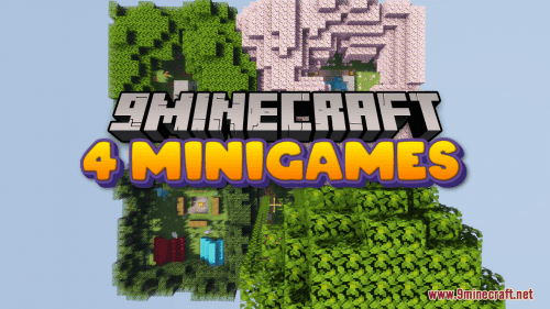 Four Minigames Map (1.21.1, 1.20.1) – FTB, PVP, Bedwars and Spleef! Thumbnail