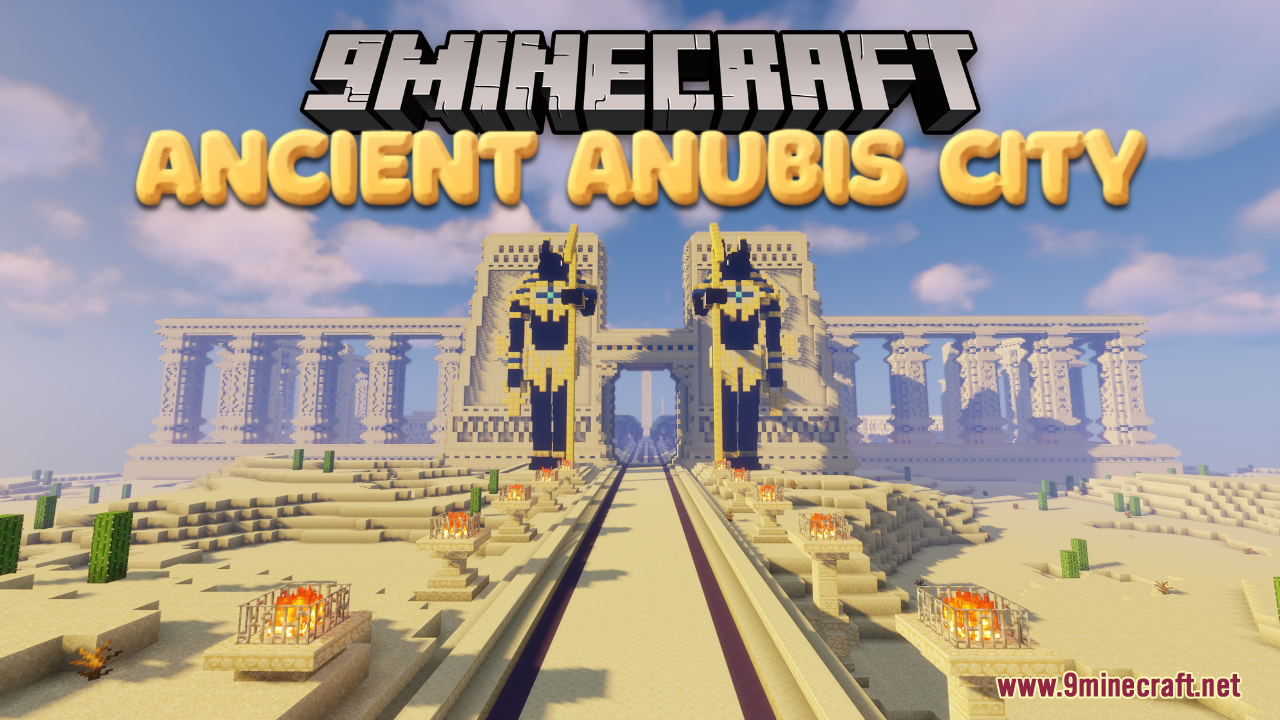 Ancient Anubis City Map (1.21.1, 1.20.1) - God of The Afterlife 1