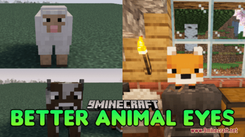 Better Animal Eyes Resource Pack (1.20.6, 1.20.1) – Texture Pack Thumbnail